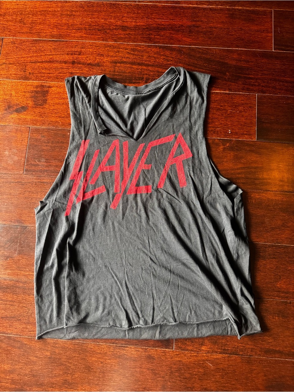 Slayer Graphic Muscle Tank - Black with Red Logo